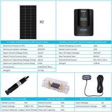 Load image into Gallery viewer, New 200 Watt 12 Volt Solar Premium Kit