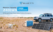 Load image into Gallery viewer, BLUETTI EB240 + 2*PV120/PV200 | 1000 Watt Generator