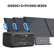 Load image into Gallery viewer, BLUETTI D050S + 3*PV200 + 1*B300 | Solar Generator Kit
