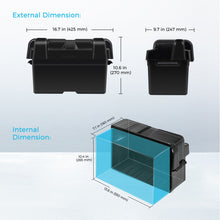 Load image into Gallery viewer, Heavy Duty Battery Box for Group 24-31 Battery Sizes