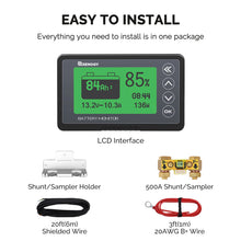 Load image into Gallery viewer, 500A Battery Monitor With Shunt