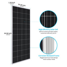 Load image into Gallery viewer, 200 Watt 12 Volt Monocrystalline Solar Panel