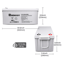 Load image into Gallery viewer, Renogy Deep Cycle AGM Battery 12 Volt 200Ah | RNG-BATT-AGM12-200