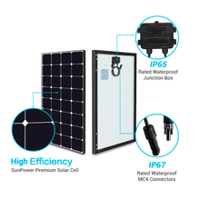 Load image into Gallery viewer, Renogy [Eclipse] 100 Watt 12V Monocrystalline Solar Panel